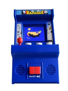 Rampage Mini Arcade Machine Retro Handheld Game  Tested & Working